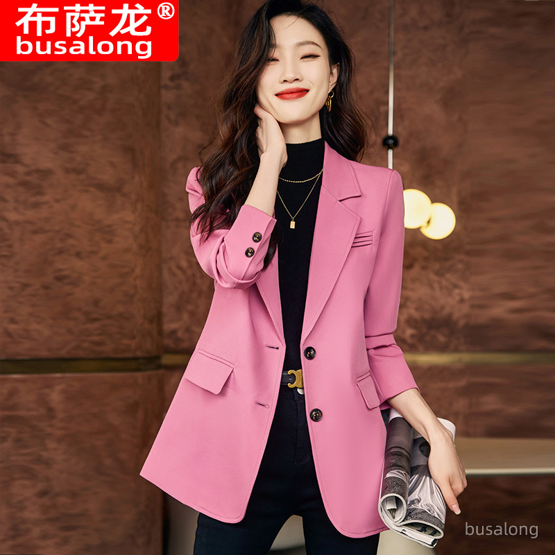 Women Formal Wear Interview - เสื้อเบลเซอร์ฤดูใบไม้ร่วงฤดูหนาวผู้หญิงแขนยาวมืออาชีพเสื้อเบลเซอร์ขนาดเล็กชุดทำงานอย่างเป็นทางการเสื้อแจ็คเก็ตผู้หญิงสัมภาษณ์งานขายชุดทำงาน 660