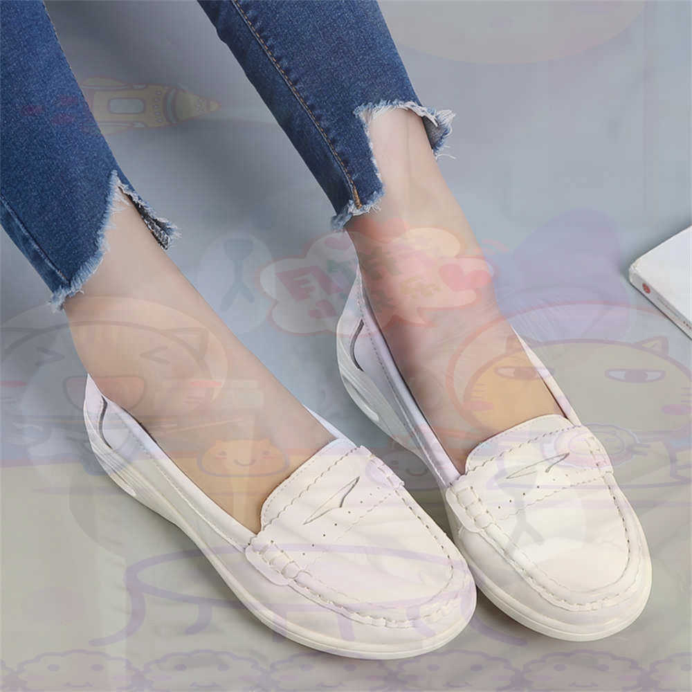 Formal Women Daily Wear Footwear - Soft SLIP-ON สตรีขนาดใหญ่รองเท้าเทนนิสสเก็ตบอร์ดสุภาพสตรีรองเท้าผ้าใบแบรนด์หรูกีฬาวิทยาลัย Drop Shipping