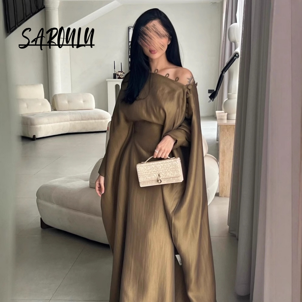 Women Formal Wear Dubai - ใหม่มาถึง Caftan สายชุดราตรี Classy อาหรับดูไบผู้หญิงชุดราตรีวินเทจในสต็อกฤดูใบไม้ผลิฤดูร้อนอย่างเป็นทางการสวมใส่