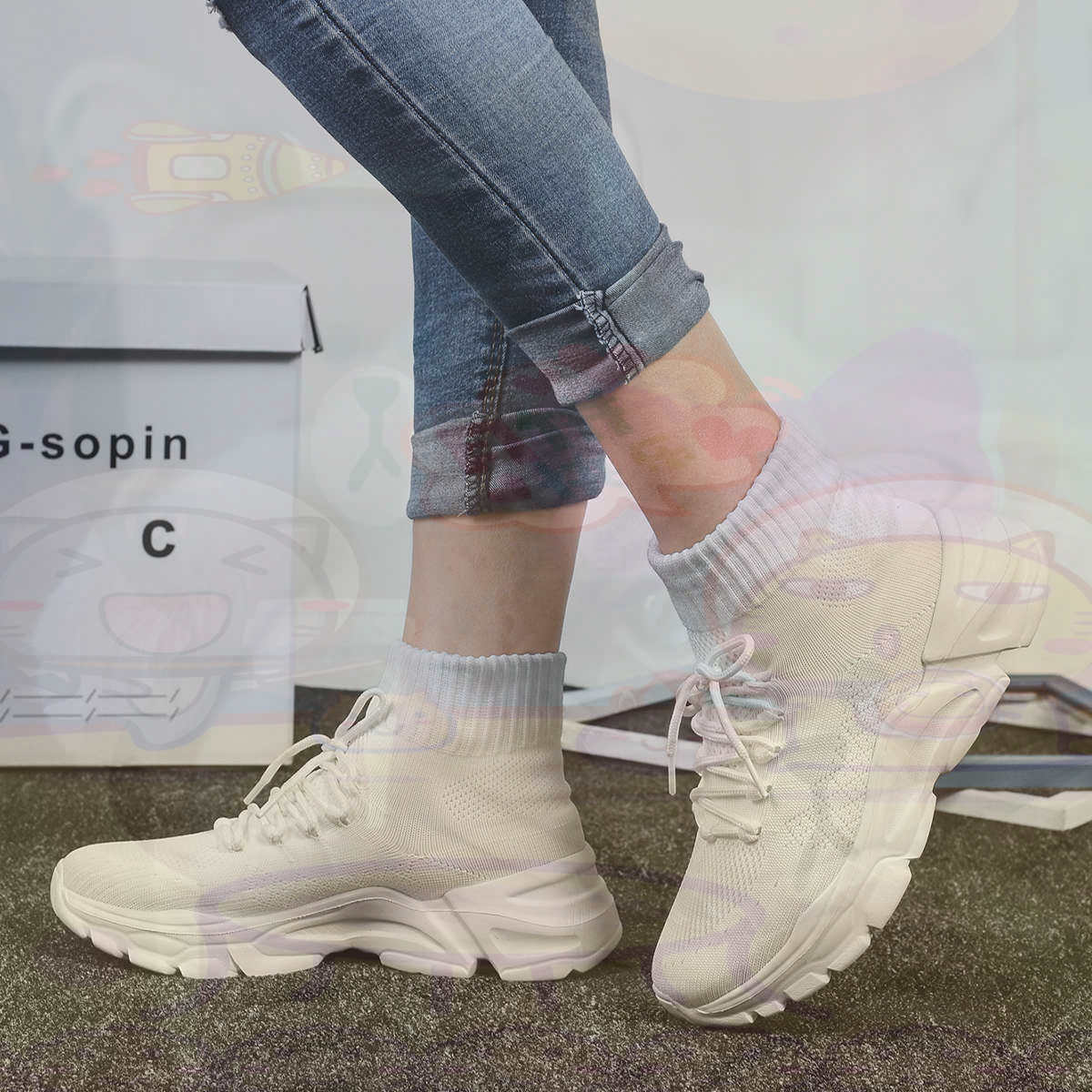 Formal Women Daily Wear Footwear - เพิ่มความสูงฤดูร้อนบาสเกตบอลบาสเกตบอลผู้หญิงกีฬารองเท้ารองเท้าผ้าใบใหม่ผู้หญิงยี่ห้อกรีฑาออกกําลังกายที่ไม่ซ้ํากัน