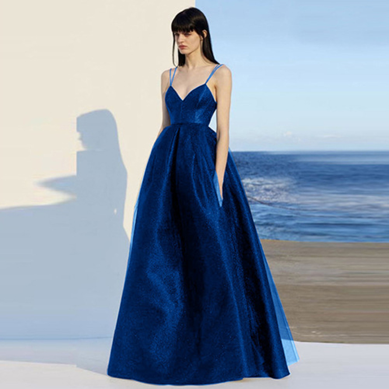 Elegant สปาเก็ตตี้ชุดราตรีเกสต - Women Formal Wear Dress บทวิจารณ์และราคา
