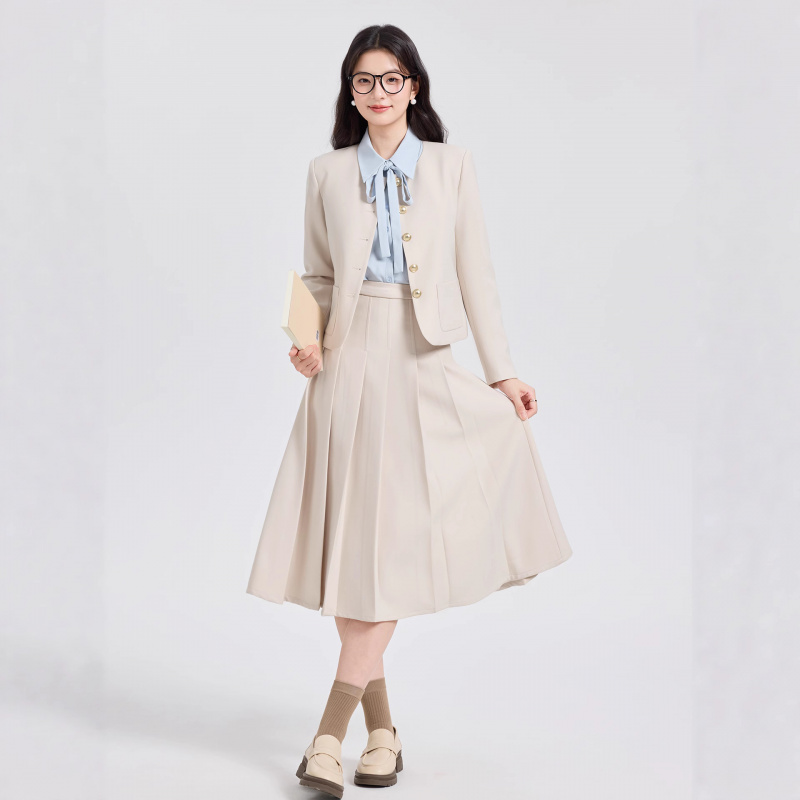 ชุดสูทสีเทาแบบสั้นสำหรับผู้หญิ - Women Formal Wear Interview บทวิจารณ์และราคา
