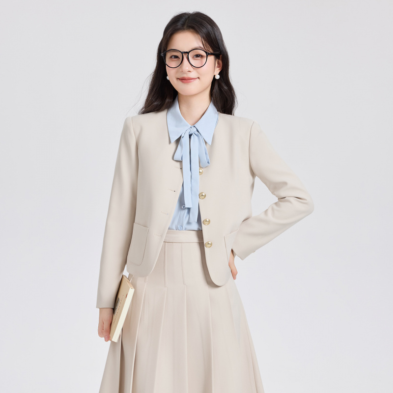 ชุดสูทสีเทาแบบสั้นสำหรับผู้หญิ - Women Formal Wear Interview บทวิจารณ์และราคา