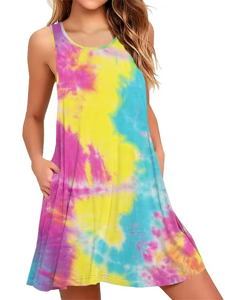 9XL PLUS ขนาด Sundress หลวมดอก - Shift Dress Sleeveless บทวิจารณ์และราคา