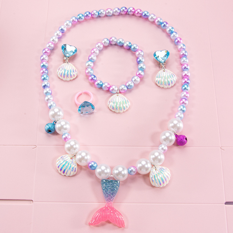 ชุดเครื่องประดับนางเงือกสำหรับ - Pearl Necklace Set บทวิจารณ์และราคา