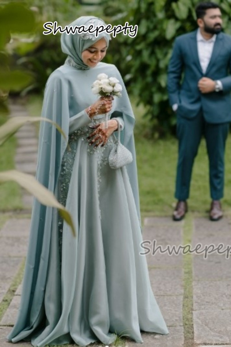 Elegant มุสลิมชุดราตรี Cape อา - Women Formal Wear Dubai บทวิจารณ์และราคา