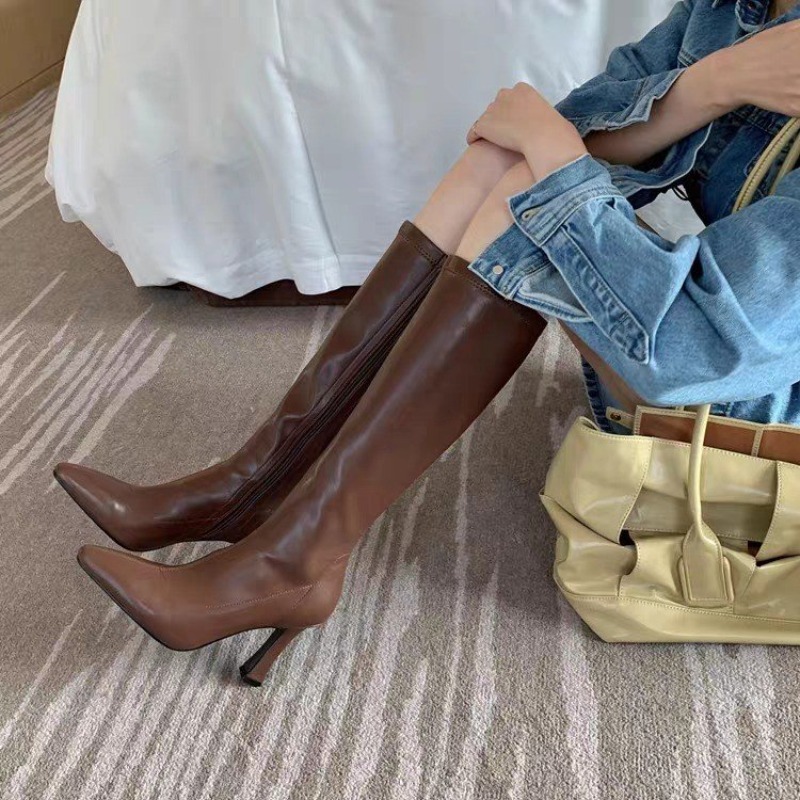 รองเท้าบูทสูงถึงเข่าสำหรับผู้ห - Formal Women Daily Wear Footwear บทวิจารณ์และราคา