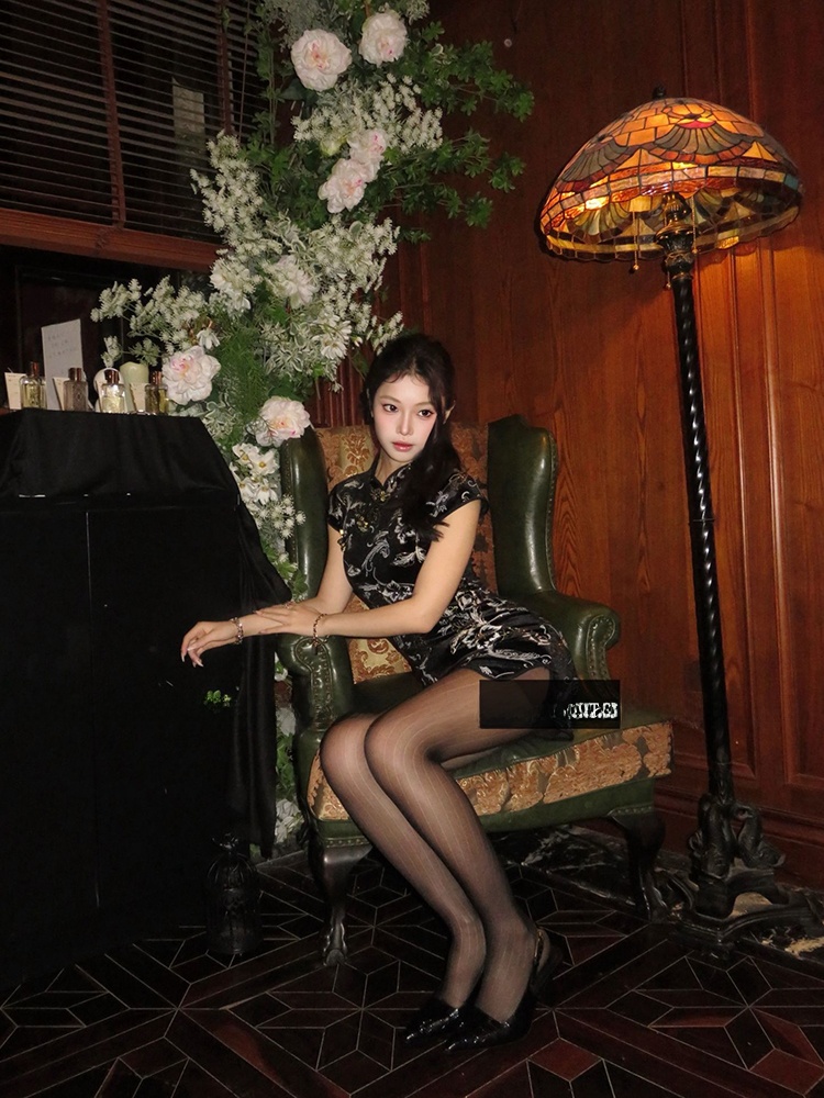 ชุดกี่เพ้าเซ็กซี่เผ็ดร้อนสำหรั - Wrap Dress Work บทวิจารณ์และราคา