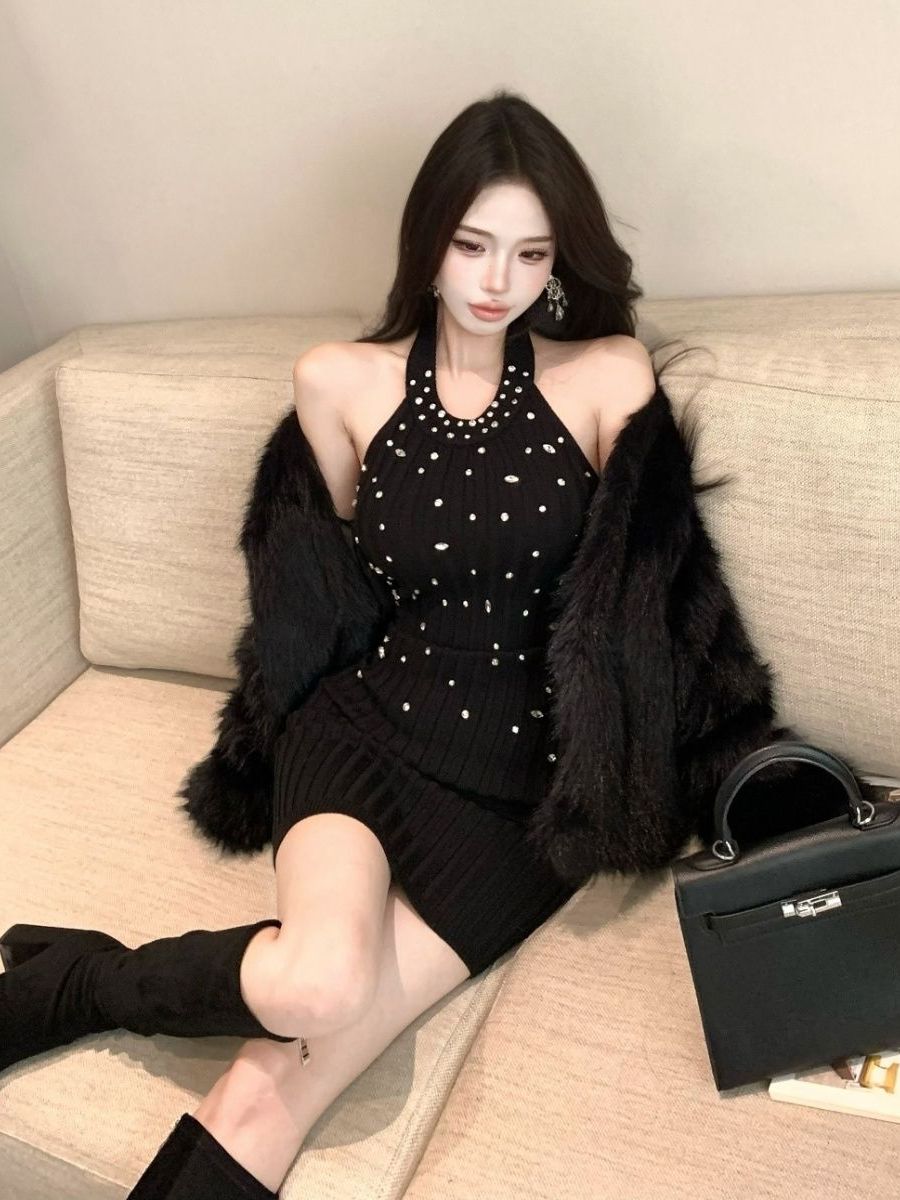 ชุดเดรสผู้หญิงทรงเข้ารูป ผ้าถั - Wrap Dress Work บทวิจารณ์และราคา
