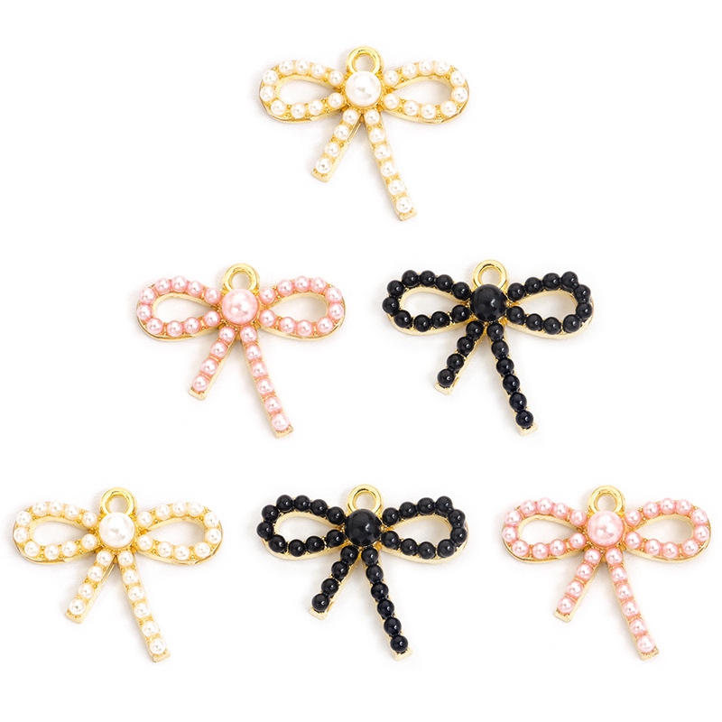 100 ชิ้น/ล็อต จี้รูปโบว์ประดับ - Pearl Necklace Set บทวิจารณ์และราคา