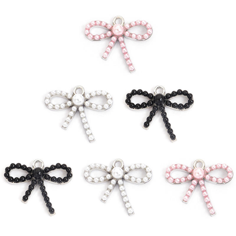 100 ชิ้น/ล็อต จี้รูปโบว์ประดับ - Pearl Necklace Set บทวิจารณ์และราคา