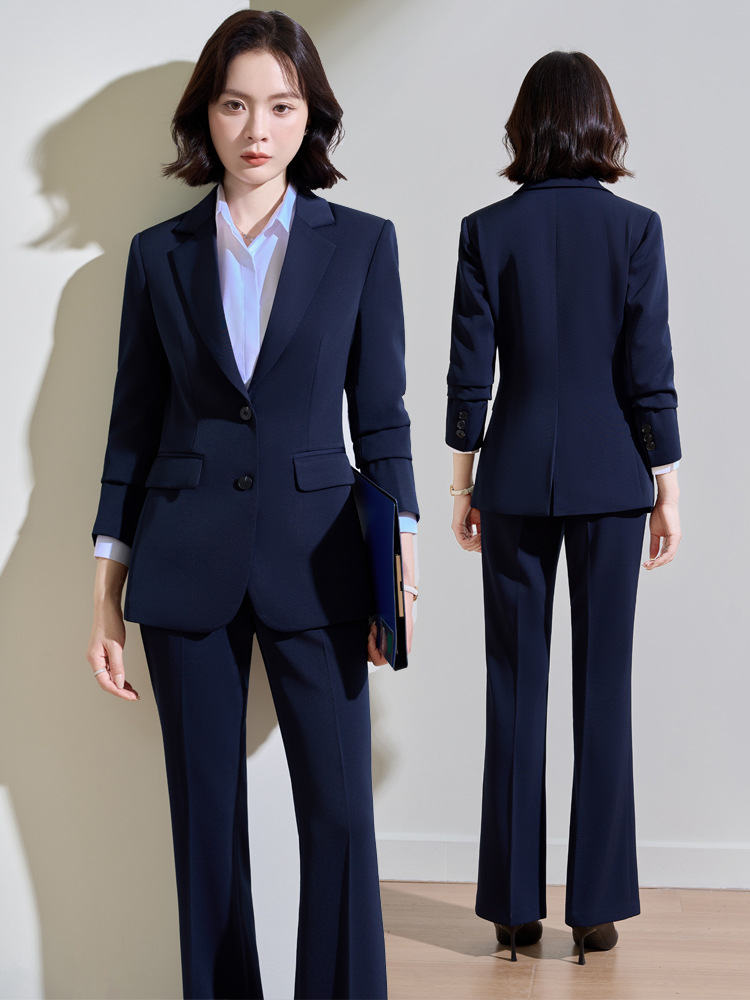 ชุดสูทสีน้ำเงินกรมท่าสำหรับผู้ - Women Formal Wear Interview บทวิจารณ์และราคา