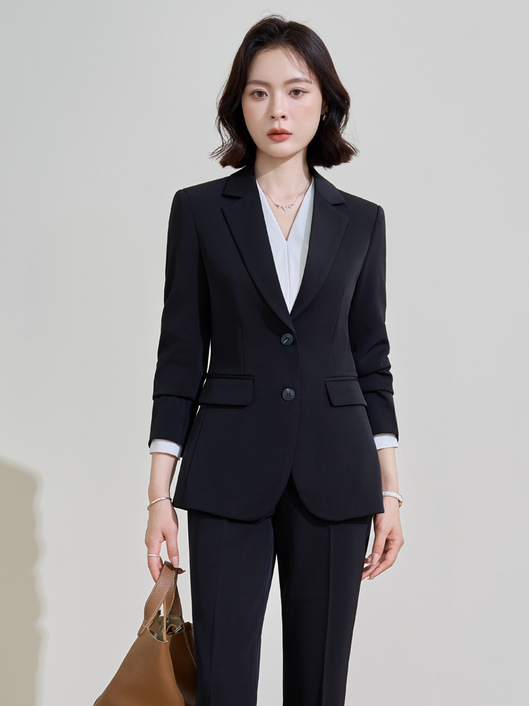ชุดสูทสีน้ำเงินกรมท่าสำหรับผู้ - Women Formal Wear Interview บทวิจารณ์และราคา