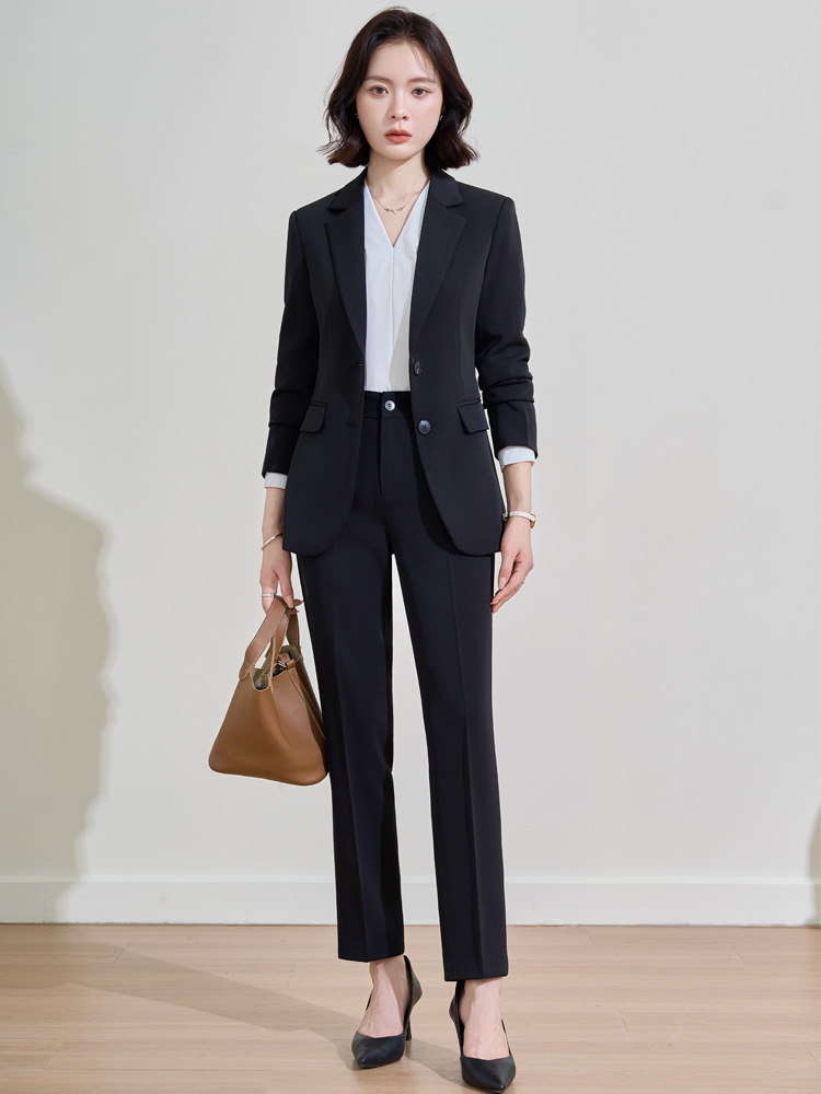 ชุดสูทสีน้ำเงินกรมท่าสำหรับผู้ - Women Formal Wear Interview บทวิจารณ์และราคา