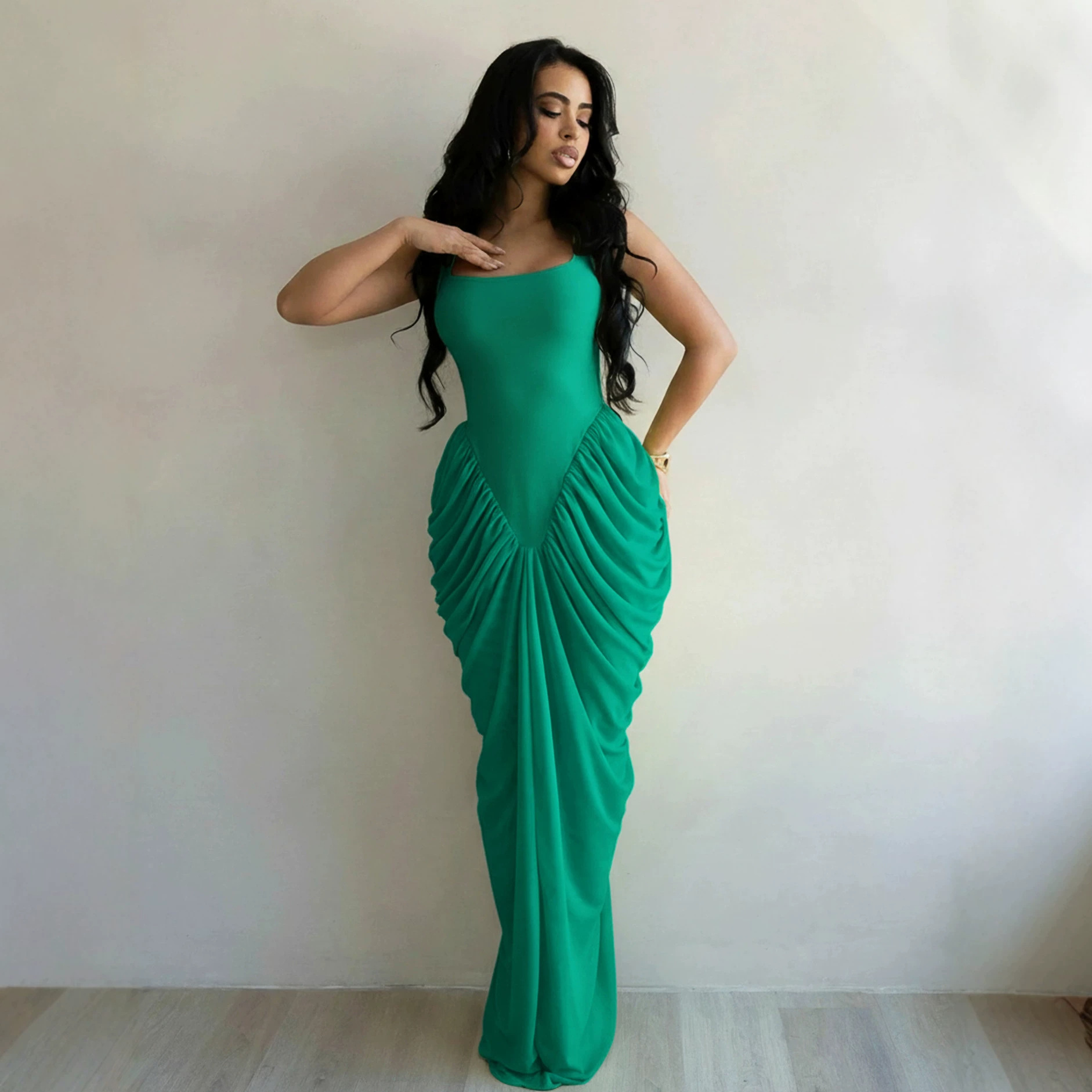 เดรสยาวผู้หญิง ชุดราตรีเซ็กซี่ - Wrap Dress Work บทวิจารณ์และราคา