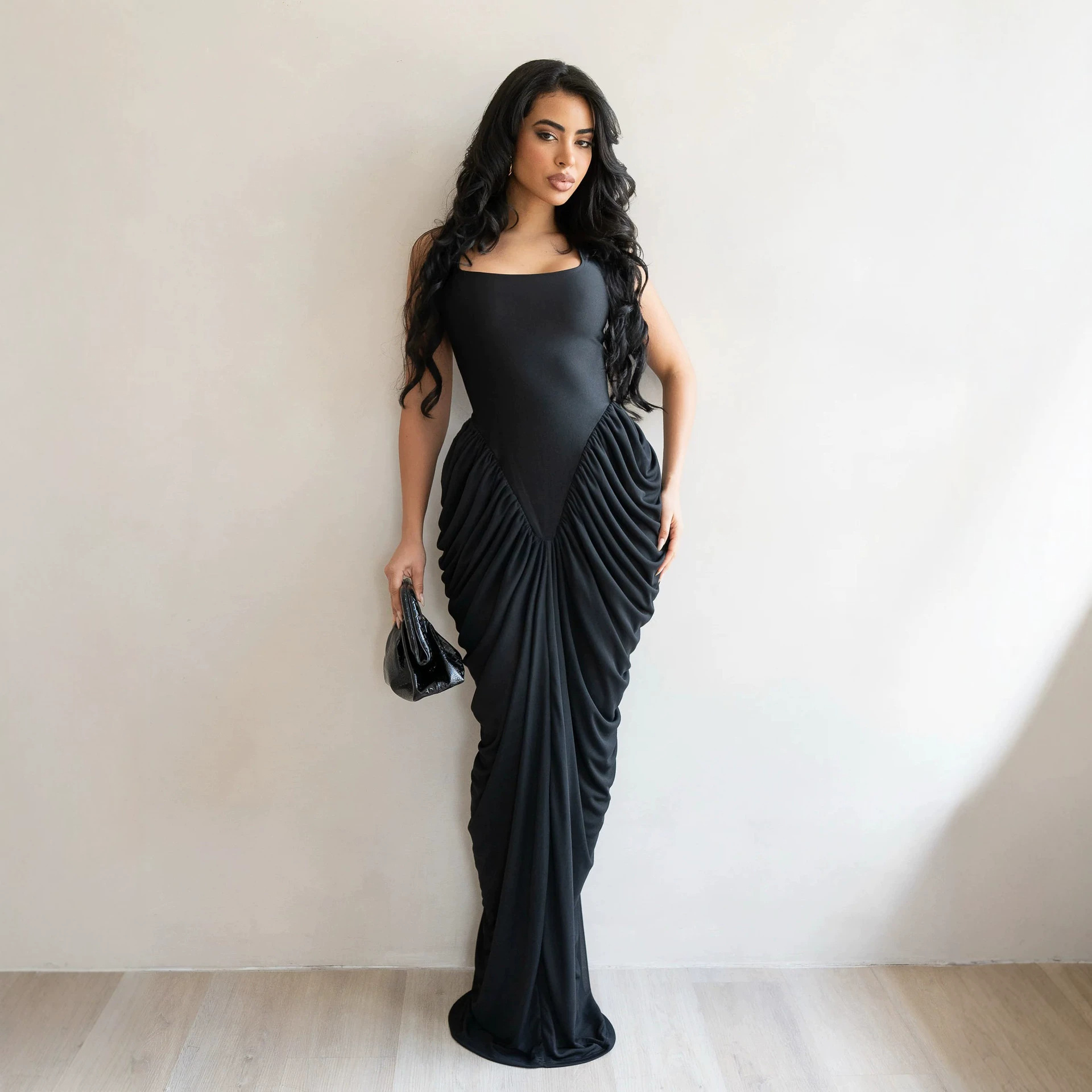 เดรสยาวผู้หญิง ชุดราตรีเซ็กซี่ - Wrap Dress Work บทวิจารณ์และราคา