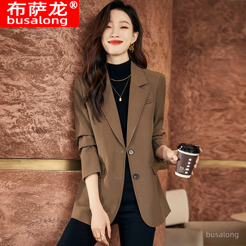 เสื้อเบลเซอร์ฤดูใบไม้ร่วงฤดูหน - Women Formal Wear Interview บทวิจารณ์และราคา