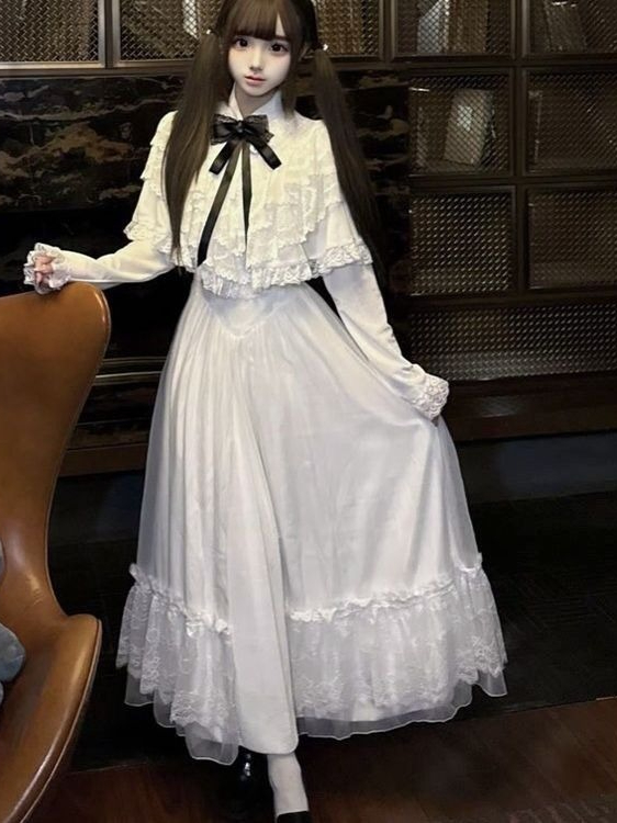 ชุดเดรสลูกไม้แขนสั้นสไตล์ญี่ปุ - Women Formal Wear Dress บทวิจารณ์และราคา
