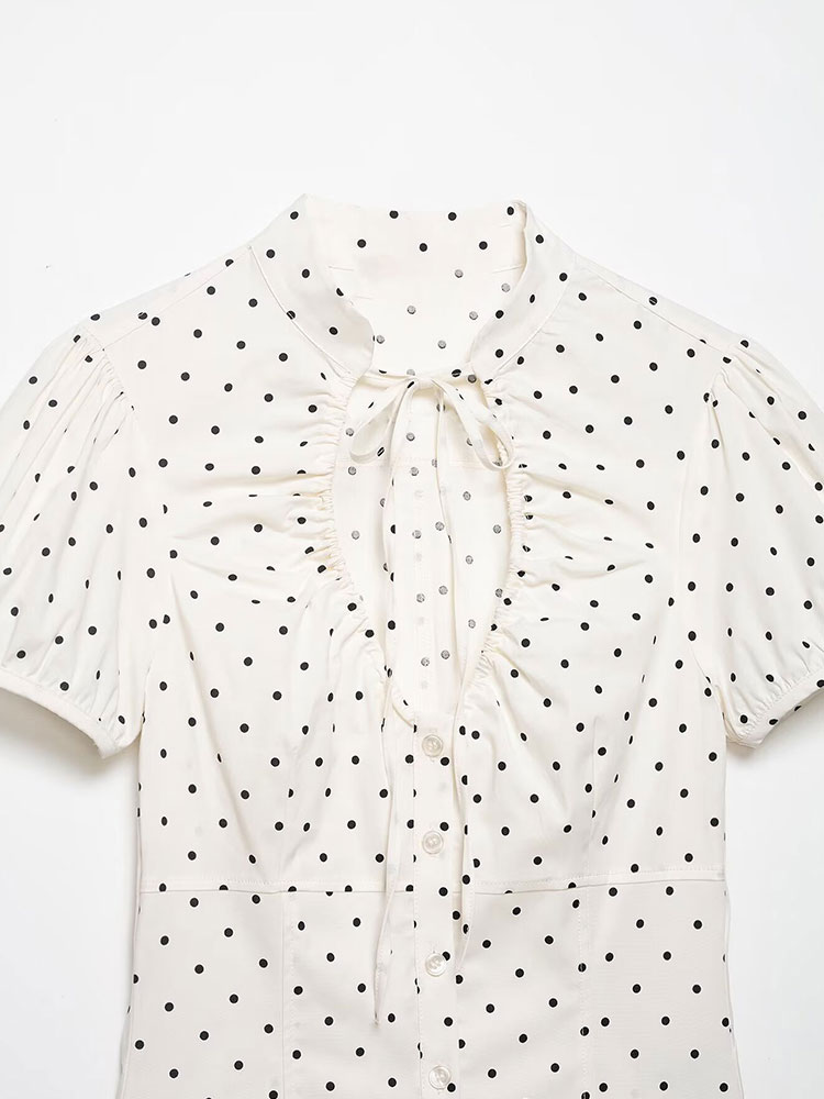 เสื้อเชิ้ตวินเทจสไตล์เรโทรสีขา - Women'S Formal Evening Wear Tops บทวิจารณ์และราคา