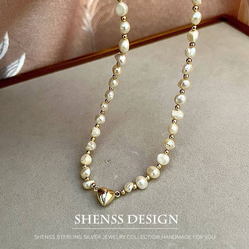 สร้อยคอไข่มุกน้ำจืดธรรมชาติขนา - Pearl Necklace Set บทวิจารณ์และราคา