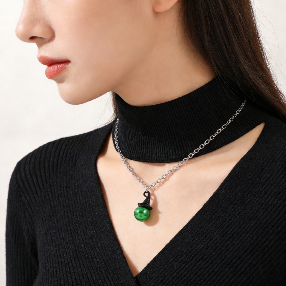 หมวกแม่มดและมงกุฎสไตล์ Wicked  - Pearl Necklace Set บทวิจารณ์และราคา