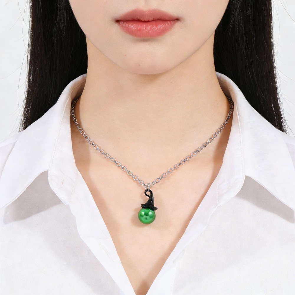 หมวกแม่มดและมงกุฎสไตล์ Wicked  - Pearl Necklace Set บทวิจารณ์และราคา