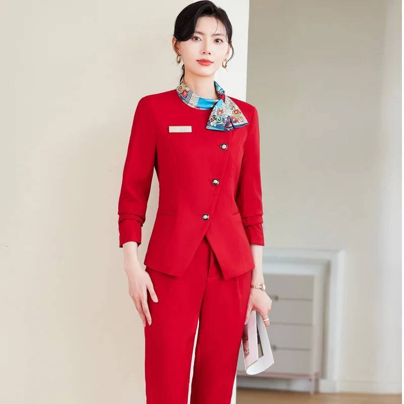 ชุดกางเกงสูทสไตล์หรูหราสำหรับผ - Women Formal Wear Interview บทวิจารณ์และราคา