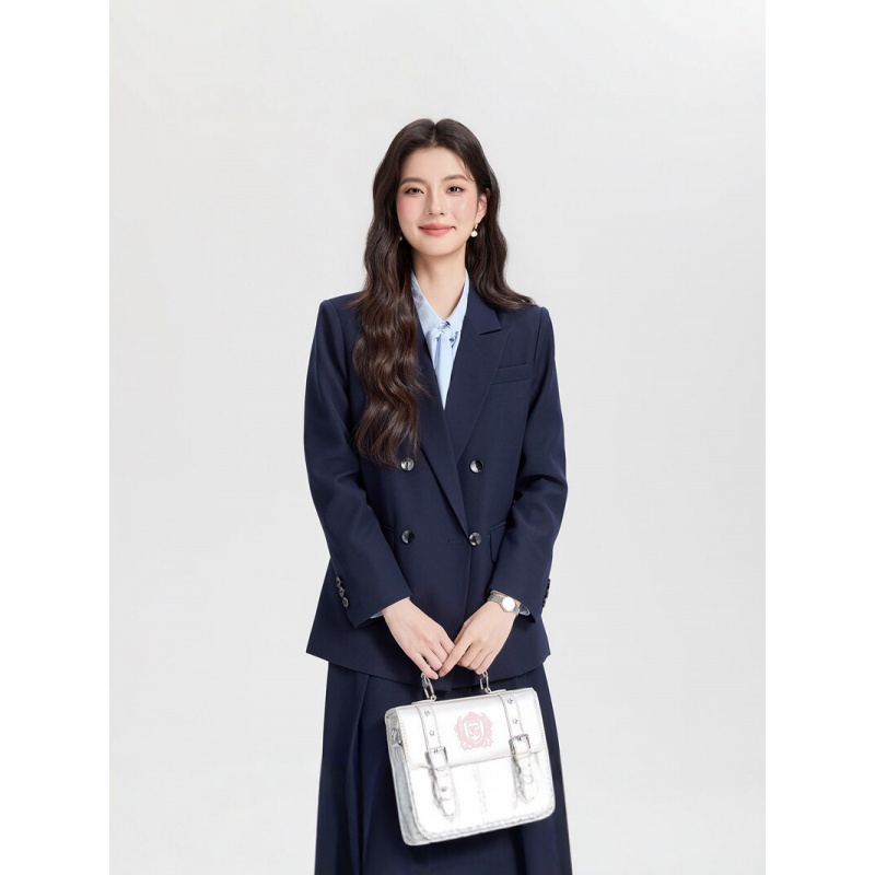 ชุดสูทผู้หญิงสีน้ำเงินกรมท่าแบ - Women Formal Wear Interview บทวิจารณ์และราคา