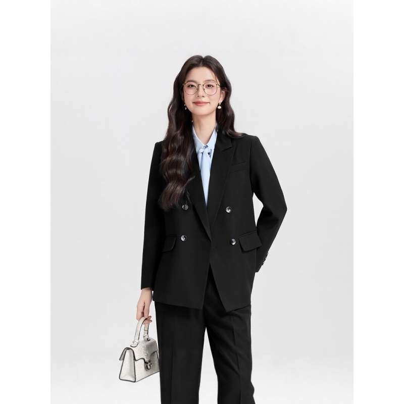 ชุดสูทผู้หญิงสีน้ำเงินกรมท่าแบ - Women Formal Wear Interview บทวิจารณ์และราคา