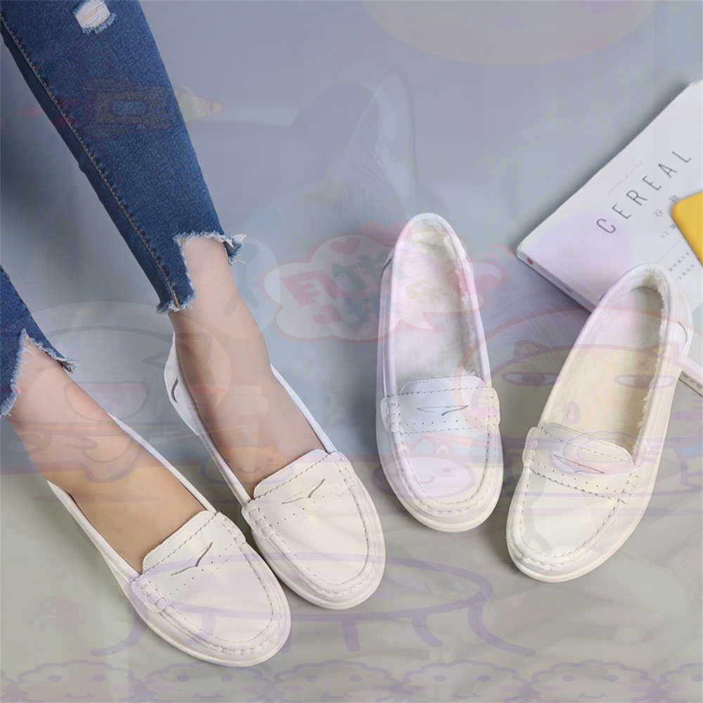 Soft SLIP-ON สตรีขนาดใหญ่รองเท - Formal Women Daily Wear Footwear บทวิจารณ์และราคา