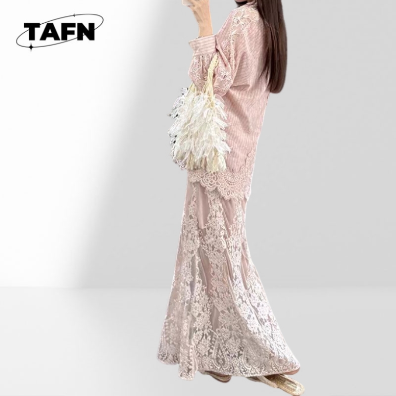 กระโปรงแฟชั่นสตรี กระโปรงผ้าเน - Pencil Skirt Midi บทวิจารณ์และราคา