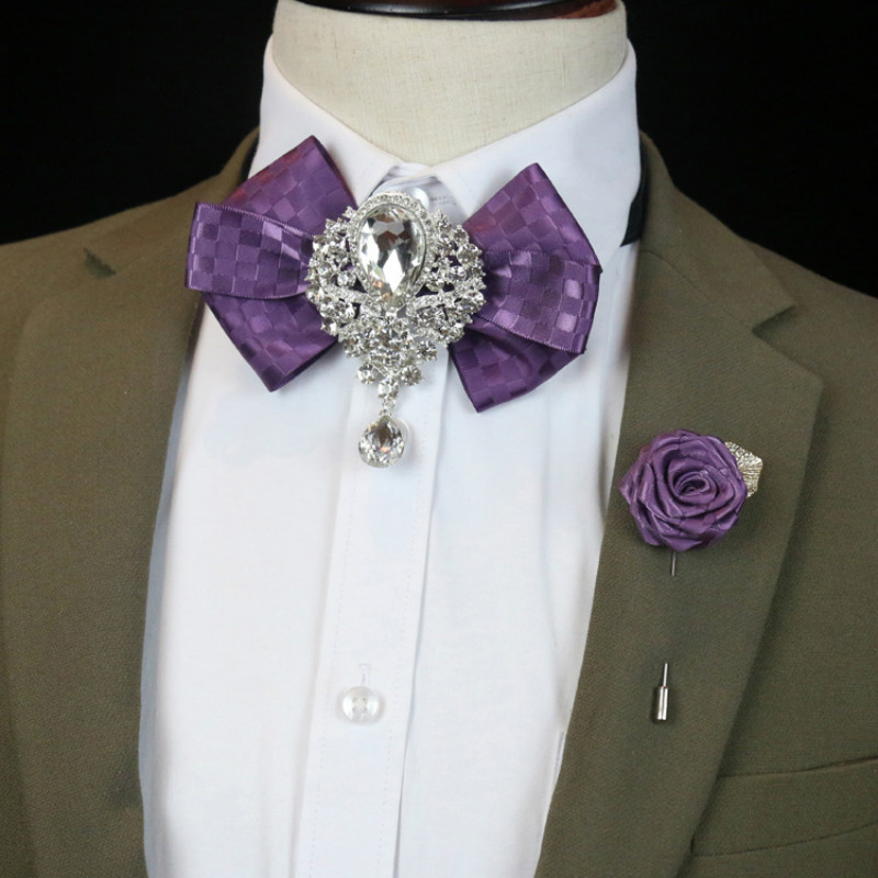เข็มกลัดเนคไทโบว์ประดับพลอยเที - Women Formal Wear Korean บทวิจารณ์และราคา