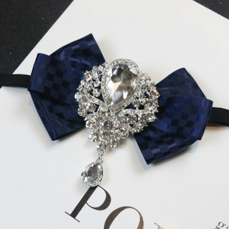 เข็มกลัดเนคไทโบว์ประดับพลอยเที - Women Formal Wear Korean บทวิจารณ์และราคา