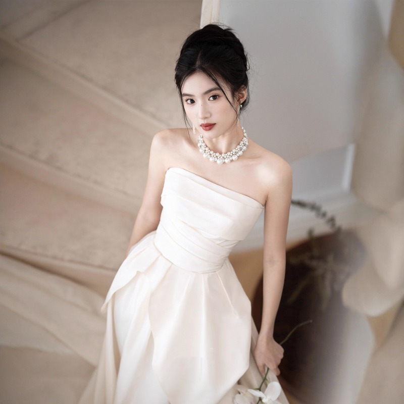 ชุดแต่งงานแบบฝรั่งเศสแบบไม่มีส - Shift Dress Sleeveless บทวิจารณ์และราคา