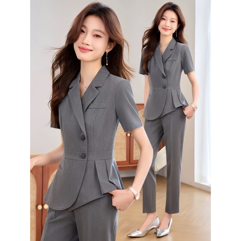 ชุดสูทผู้หญิงสีน้ำเงินกรมท่าแบ - Women'S Formal Wear Stores บทวิจารณ์และราคา